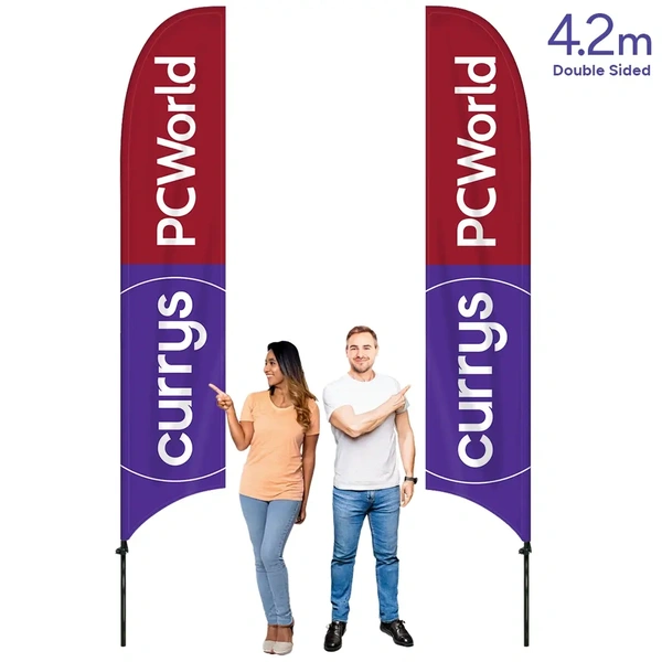  Feather Flag 4 2m Double Sided 