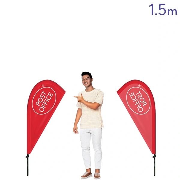  Teardrop Flag 1 5m Standard Print 