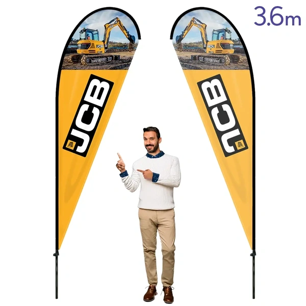  Teardrop Flag 3 6m Standard Print 