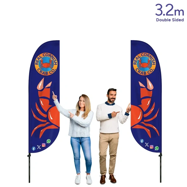  Sail Flag 3 2m Double Sided 