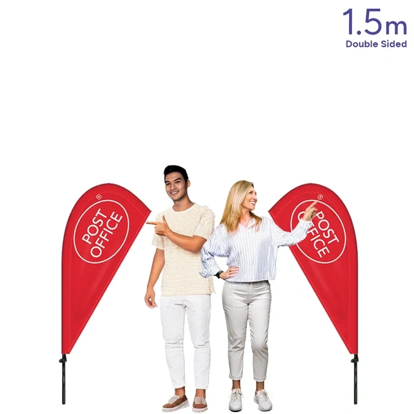  Teardrop Flag 1 5m Double Sided 