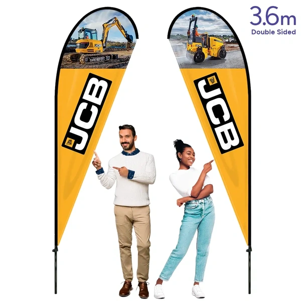  Teardrop Flag 3 6m Double Sided 